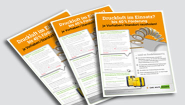 Jetzt beraten lassen und Einsparpotential nutzen Infoblatt der Carl Nolte Technik zur Bafa-Förderung Modul 1 Querschnittstechnologien