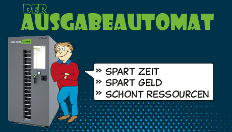 Comic, Figur lehnt sich an Automaten