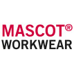 Logo Firma Mascot Schriftzug mit Zusatz Workwear in schwarz und rot